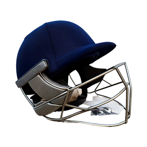 Casque de batteur de cricket Mahaplay taille XL en acier inoxydable et plastique léger bleu/noir fabriqué en Inde - Product Image 1