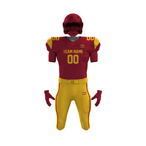 Maillots de football américain à manches courtes respirants personnalisés sublimés |   Vêtements de sport d'équipe pour adultes avec couleurs et logos personnalisés - Product Image 5