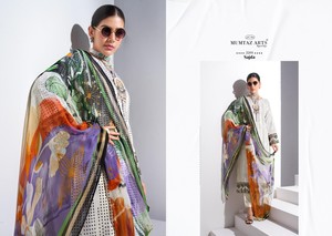 Accesorios de moda de Boutique India indio paquistaní puro mermelada satén Digital impreso fiesta festiva trajes de mujer último diseño - Product Image 3