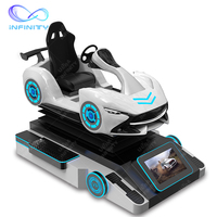 Gagner de l'argent avec une machine de jeu d'arcade VR 9D, plateforme de mouvement de réalité virtuelle, simulateur de course automobile VR, simulateur de conduite VR
