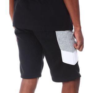 2024 hommes broderie personnalisée Tech polaire Sweat Shorts taille élastique cordon solide motif été Streetwear avec poches latérales - Product Image 5