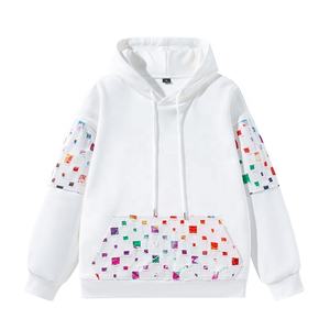 Unisex Oversized <b>Thermal</b> <b>Hoodie</b> Cotton Thick French Terry Fleece Y2K Multi-Color 3D Drop Shoulder Pullover Winter - Product Image 3
