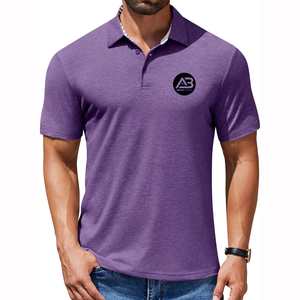 Polos d'été décontractés respirants pour hommes, motif uni à manches courtes fabriqué au Pakistan, en vente - Product Image 1