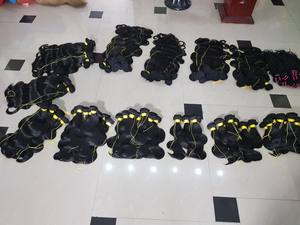 Wholesale 100% Virgin Remy Human <b>Hair</b> Extensions Natural Black Vietnamese Weft <b>Hair</b> Bundles Raw Material <b>Braiding</b> Model Genius - Product Image 6