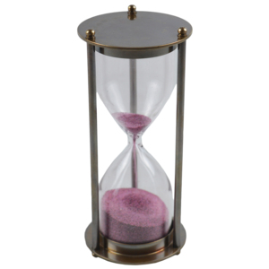 Temporizador de arena antiguo de color dorado, reloj de vejez, diseño de acabado moderno, decoraciones de mesa de oficina de moda, reloj de arena combinado de vidrio de Metal - Product Image 3