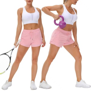 Shorts pour femmes de haute qualité, décontractés, confortables, athlétiques, en coton élastique, pour la course à pied, avec poches, taille haute, séchage rapide - Product Image 5
