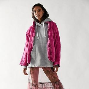2022 OEM Veste matelassée matelassée pour femme Tissu en toile pour l'hiver - Product Image 2