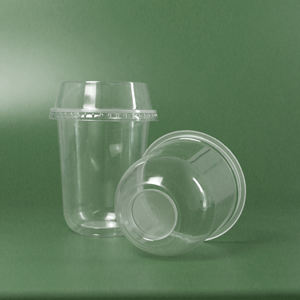 Tasses en plastique PP jetables transparentes de l'usine Quang Quan 16 20 22 24oz tasses à paroi unique pour jus de thé au lait café - Product Image 2