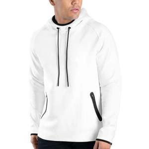 Pulls à capuche privés au design personnalisé, étiquetage avec poche zippée, sweats à capuche légers pour hommes de grande taille OEM vente en gros - Product Image 2