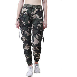 Pantalons cargo décontractés unisexes en vrac, pantalons de travail avec poches latérales, braguette à boutons, logo personnalisé - Product Image 2