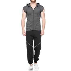 Sudaderas con capucha de gimnasio sin mangas de algodón 100% para hombre con estampado muscular, ropa de entrenamiento de culturismo informal para Fitness - Product Image 4