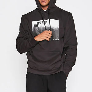 Sudadera con Capucha de Algodón 100% Pesado para Hombre, Estilo Jogger, Otoño 2025, Personalizada con Marca, Impresa, Corte Regular, Gran Venta - Product Image 4