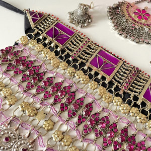 Afghan Jewelry Sets for Party Wear <b>Top</b> Quality Multi Color Wedding Jewellery Set With Custom Design and Size - Product Image 4