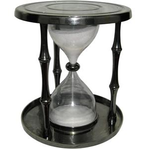 Vente en gros sablier fête des pères cadeau Steampunk décor de table en laiton navigation des deux côtés boussole 5 minutes sablier article cadeau - Product Image 3