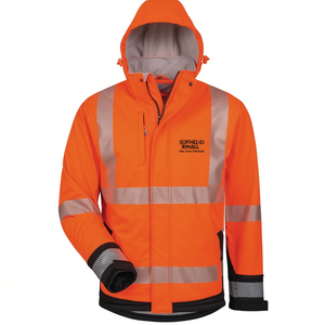 Veste Softshell Haute Visibilité Orange/Noir Lukas ELYSEE, Sweat-shirt et Hoodie Promotionnels - Product Image 2