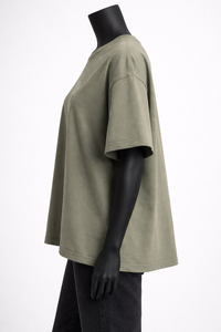 T-shirt en coton surdimensionné pour femme, imprimé graphique, coupe ample, style streetwear décontracté, col rond, épaules tombantes, tee-shirt tendance - Product Image 4