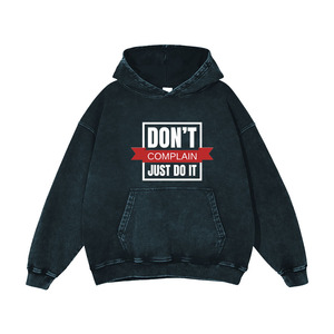 Best Quality Heavyweight Acid Wash Hoodies Pullover Full Sleeve Street Wear Ruff Style Acid Wash Hoodie For Men's - Product Image 4