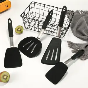 ชุดไม้พายซิลิโคนเทอร์เนอร์ยางไม่ติดเครื่องครัวสําหรับปลาไข่แพนเค้กและคุกกี้ยางเครื่องครัวเทอร์เนอร์ - Product Image 4