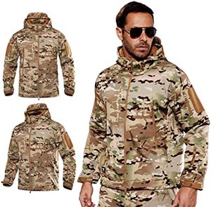 แจ็กเก็ตผ้านิ่มสำหรับผู้ชายกันลมและกันน้ำมีฮู้ดสำหรับฤดูหนาวผ้าใบย้อมสีทึบสไตล์สตรีท - Product Image 5