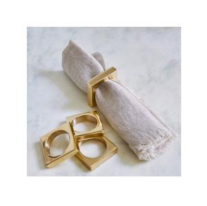 Anillos de Servilleta Modernos de Metal con Forma Escultural que Añaden un Toque de Lujo Sutil a la Cena Diaria y Ocasiones Especiales - Product Image 4