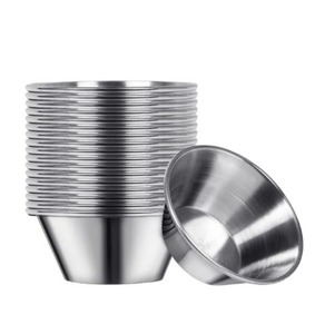 Hot Sale Stainless Steel Dipping Sauce <b>Cup</b>, Metal dipping sauce <b>cup</b>, Steel dipping <b>cup</b>, Metallic sauce bowl, Sauce server <b>cup</b> - Product Image 1