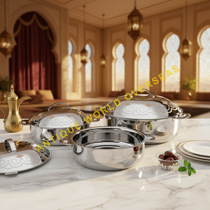 Ensemble de marmites de luxe en acier inoxydable, isolées, antiadhésives, durables, à double paroi, chauffe-plats, couvercle de casserole, buffet, meilleur prix, prix bas - Product Image 6