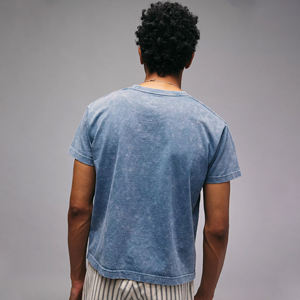 เสื้อยืดครอปสั้นสไตล์วินเทจซักได้ลายพิมพ์โลโก้นุ่มสบายสุดๆ - Product Image 2