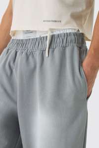 Servicio OEM personalizado de gran tamaño de algodón pesado de los hombres nuevos básicos Premium negro Jogger pantalones al por mayor oferta tendencia 2024 calidad - Product Image 2