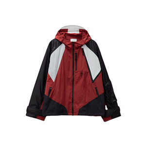 Chaqueta Cortavientos Informal de Alta Calidad para Hombre, Corte Ajustado, Color Sólido, con Cuello Alto y Contraste de Grosor Fino - Product Image 4