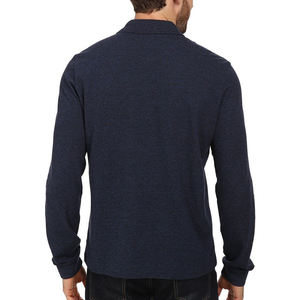 Polo de gran oferta para hombre, Polo transpirable personalizado de manga larga de Color sólido, Polo de alta calidad para hombre - Product Image 2