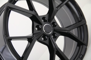 Carnox Prix Spécial Jantes Forgées Personnalisées 5X112 17 Pouces 7.5J Jantes en Alliage Noir Brillant pour VW Golf R TI <span class=keywords><strong>Touran</strong></span> Polo BMW X5 - Product Image 5