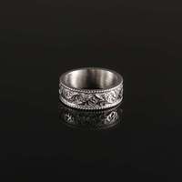Large bague en argent mode minimaliste couleur argent bague femmes hommes fait à la main bague élégante bijoux cadeau