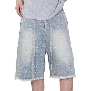 Offre Spéciale coton fait léger hommes strass Shorts respirant coupe ample meilleure vente Shorts pour hommes - Product Image 1