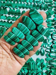 อัญมณีเจาะทรงวงรีทรงหลวมสำหรับการทำเครื่องประดับอัญมณีอัญมณีทรงมาลาไคต์ธรรมชาติเกรด AAA แบบสั่งทำ - Product Image 3