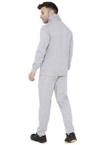 Vente en gros de survêtements décontractés couleur gris Pennal et mehroon avec logo personnalisé combinaison d'entraînement vierge pour hommes - Product Image 4