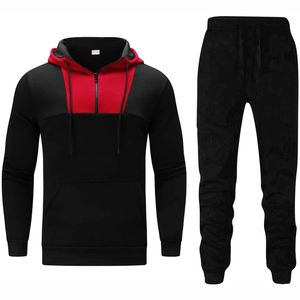 Ensemble de survêtement de sport décontracté pour homme, très vendu, en spandex/coton, respirant, en polaire, pour la salle de sport, le jogging - Product Image 5