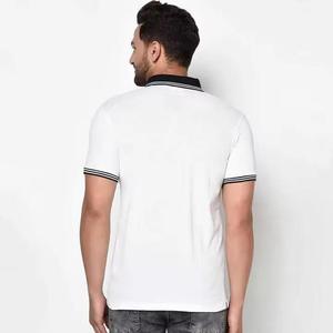 Polos en coton pour hommes de haute qualité Logo brodé personnalisé marque décontractée maison mode hommes hauts motif solide - Product Image 2