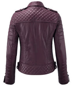 Veste en cuir respirante et tendance pour femme 2026 – Dernier design, logo personnalisé, style très prisé, produit OEM, doublure en nylon - Product Image 6