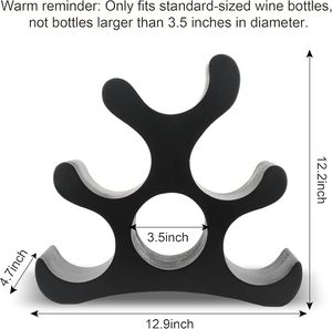 Soporte moderno de madera maciza para vino, soporte para 10-19 botellas, encimera de lujo/organizador de almacenamiento de mesa, barra de cocina para el hogar - Product Image 5