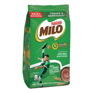 Milo tozu anında çikolata tozu içecek küçük ambalaj 400g x 24 pkts