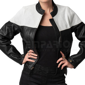 Chaqueta de cuero para motocicleta para mujer, equipo de protección para Moto CE, Original, de carreras, de cuero de vaca - Product Image 4