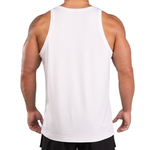<b>Men</b> Gym Shirt Cut Out Vest Plain Custom Logo Blank Workout Training <b>Singlet</b> Longline High Quality Eco Friendly Y Back Tank Top - Product Image 3