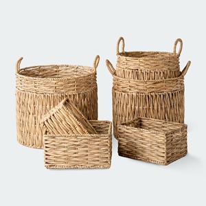 Eco-Friendly New Design Water Hyacinth Clothing Organizer Serving Customizable OEM Rectangle Shape Handmade Vietnam HNH Bohemian - Product Image 5