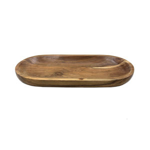 Vente en gros d'articles de cuisine en vrac plat en bois de manguier plat de style luxe de couleur naturelle pour assiette de service vaisselle de table - Product Image 4