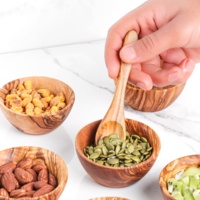 ArtisRaw Moderne Ecologische Handgemaakte Olijfhouten Schalen Klein Tafellaat Servies Fruit Schaal Huisdecoratie Kartonnen Verpakking Model