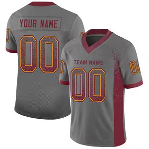 Maillot de football américain pour hommes, respirant, imprimé, 100% polyester, personnalisable, haute qualité, vente en gros OEM - Product Image 4