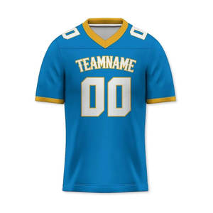 Uniformes de football américain de haute qualité et abordables pour hommes, nouveaux maillots bleus pour jeunes, kit de football le plus vendu - Product Image 2