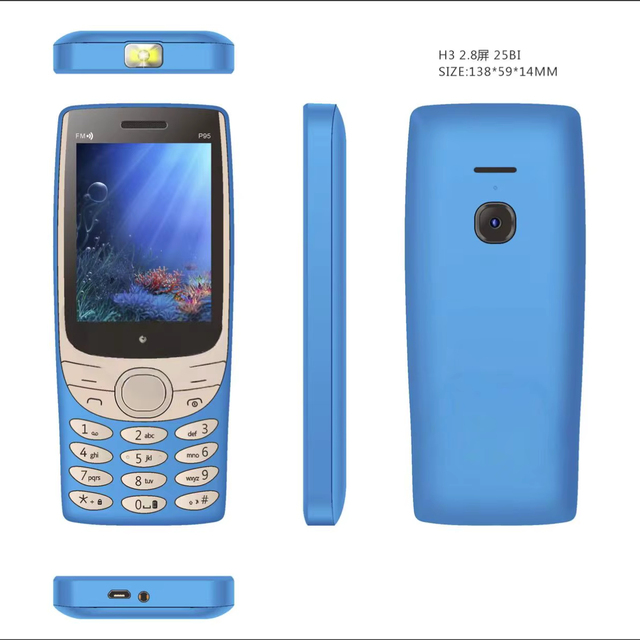 1800mAh Big Battery Dual SIM Button 2G Feature Phone 2.8 Inch OEM Feature Cellphones Cellular 2G Feature Mobile Cellphone