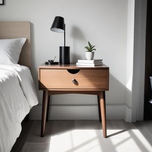 Mesita de noche de madera recuperada de la mejor calidad con almacenamiento para sala de estar, mesas de centro de tendencia, muebles - Product Image 4