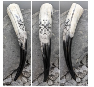 The Way of Drinking to Stylish With This Top Sponsor Natural Horn Mug Most Popular Horn Natural Color Buffalo Horn Beer Mug - Product Image 2